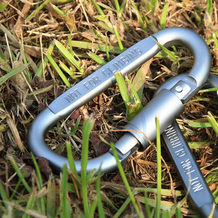 D Mountaineering Buckle High Quality with Lock Snap Nut Buckle Aluminum Backpack Buckle