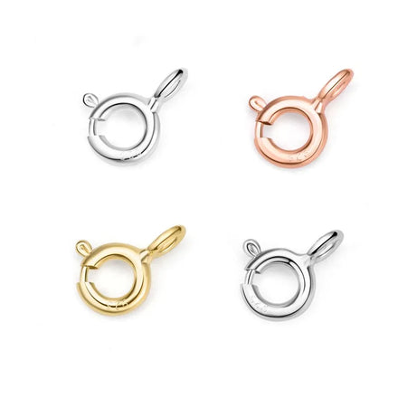 925 Sterling Silver DIY Gold Plated Bracelet Clasps DIY Jewelry Accessories Connectors Buckle Clasps for Jewelry Making