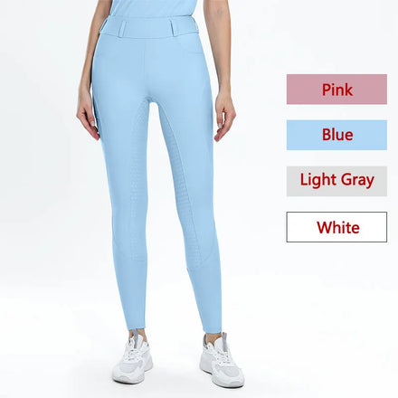Females Silicone Equestrian Jodhpurs High Spandex Horse Riding Legging Women Equestrian Breeches