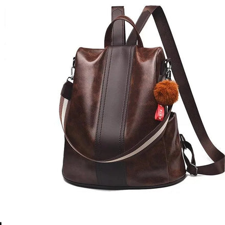 Women Bag PU Leather Fashion Handbags Backpack Multi-function Large Capacity Girl Backpack Student Bag