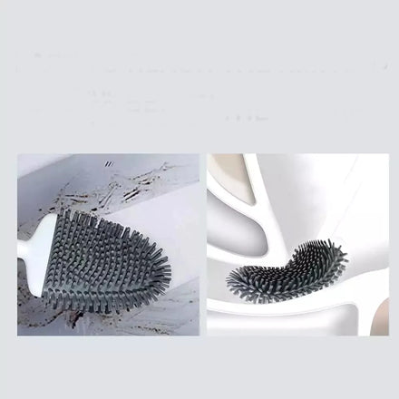 Premium Durable Material Cleaning Set Silicone Toilet Brush and Holder Bathroom Brush Cleaning Tools Brosse WC En Silicone
