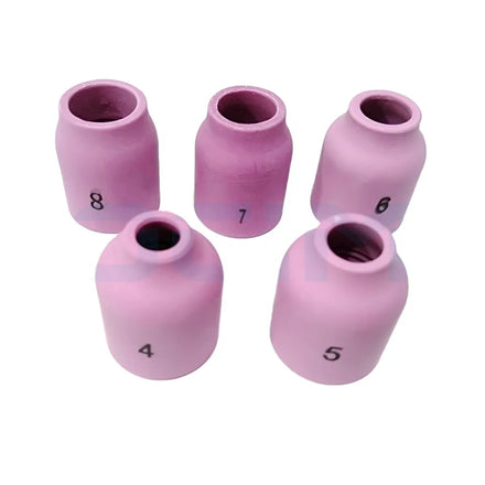 OCIM CE Certified Pink Alumina Nozzle Kit for Tig Torch WP SR 9/20/25 with Ceramic Cups