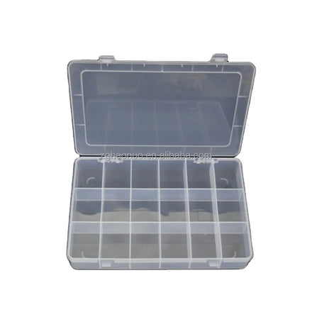 Small 18 Grids Fixed Grid Material Clip Collection Tool Storage Box