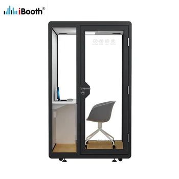 Modern Steel Movable Soundproof Booth with Modular Design Portable Office Meeting Pod for Hotel and Office Building