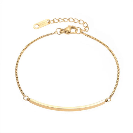 Ins Popular Stainless Steel Jewelry Link Chain Geometric Bracelets for Women