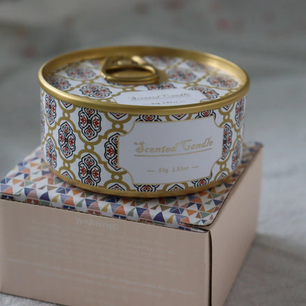 Wholesale Luxury Handmade Scented Soy Candle in Tin Jar for Holiday Thanksgiving Ramadan & Father's Day Home Aromatherapy