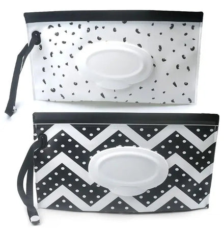 Portable Refillable Eco-Friendly Wipe Holder Pouch Bag Travel Case Reusable Baby Dispenser Wet Wipe Container Easy Cleaning
