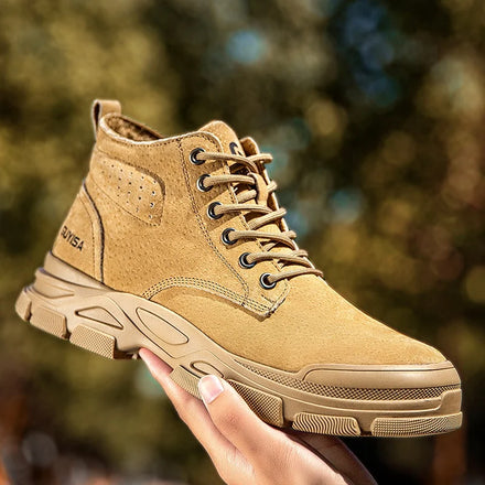 GUYISA Brand USA Exclusively for CE Outdoor Safety Boots Non-slip Rubber Sole Steel Toe Work Shoes for Men
