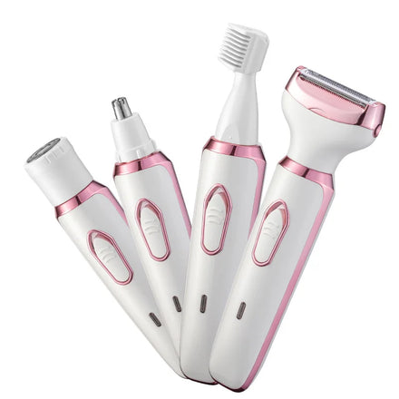 New 4 in 1 Women's Body Hair Removal Electric Shaver for Face Nose Legs Electric Razor for Women