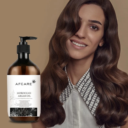 Private Label Argan Oil Hair Conditioner for Women Green Tea Keratin Sulfate-free Moisturizing Hair-Repairing Color-Protection