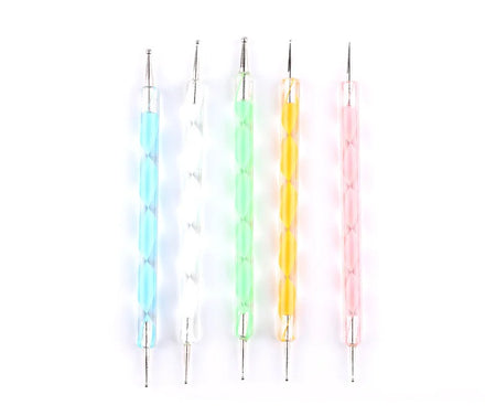 Wholesale 5pcs/set Nail Dotting Pen Dual-Ended Nail Art Point Drill Tool Dot Paint Manicure Kit for Nail Art