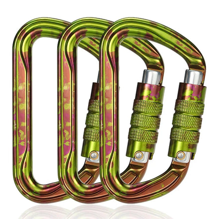JRSGS 30KN Carabiner Snap Hook Factory Heavy Duty Mountain Climbing 7075 Aluminum Alloy Auto-lock Outdoor Sports S7111