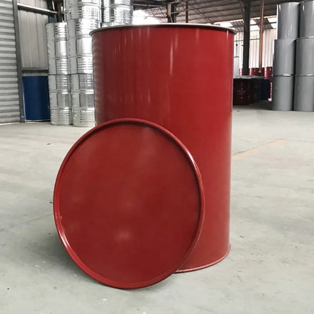 Open Top 200-Liter Steel Drum 55-Gallon Metal Barrel Oil Pail & Barrel Drums on Sale