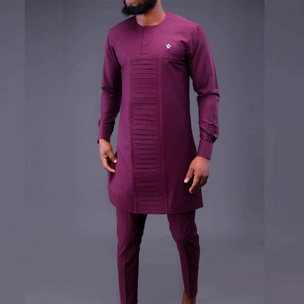 S-2XL Summer New Men's Sets Shirt Embroidered Long Sleeve Top and Casual Pants 2 Piece Man Brand Set