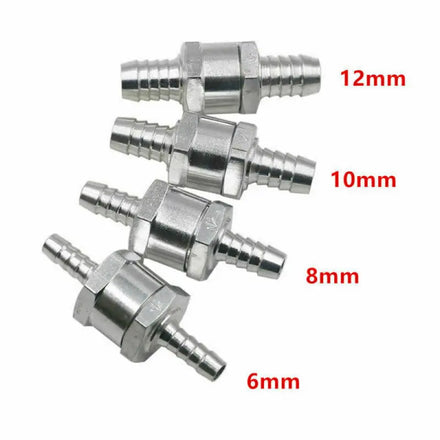 One Way Fuel Non Return Check Valve Petrol and Diesel Oil Fuel Check Valve Aluminum 6mm 8mm 10mm 12mm