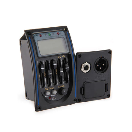 Factory Direct 5 Band LCD Screen EQ Equalizer Tuner Acoustic Guitar Guitar Pickup Wholesale Musical Stringed Instruments
