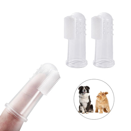 Soft Silicone Dog Toothbrush Pet Supplies Tooth Cleaning Tool Finger Toothbrush for Dogs Cats