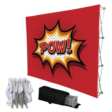 Manufacturing Fabric Exhibit Display Banner Backdrop Structure Frame Pop up Straight Display Backdrop for Events