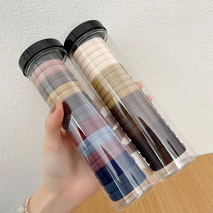 Wholesale Simple Fashion Colorful Rubber Korean Elastic Hair Ring Hair Ties Elastic Hair Band for Women