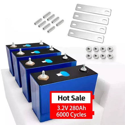 Baisiyu 3.2V 280Ah LiFePO4 Battery Lf280 6000 Cycles Prismatic Lithium Solar Energy Storage Cells RV EV DIY Solar System CE