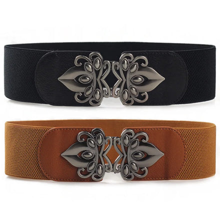 Match Dress Son Fashionable Woman's Wide Waist Seal Elastic Belt Women's Wide Belt