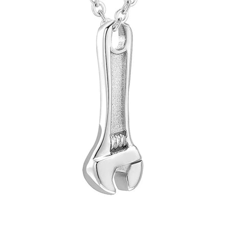 Cremation Jewelry for Ashes Stainless Steel Wrench Urn Pendant Locket Keepsake Memorial Wrench Necklace Ashes Holder Cremation