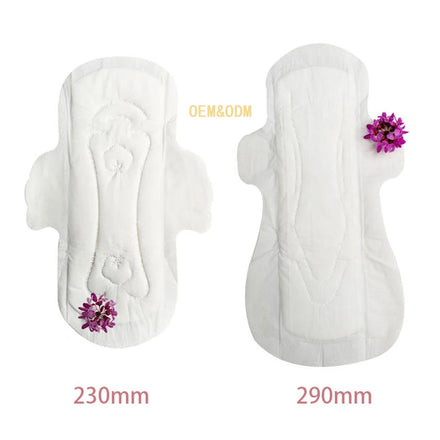 New Custom 240 290 mm Size Wholesale Women Sanitary Cotton Pads