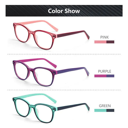 2023 Handmade Acetate Optical Eyeglasses Frames Fashion Eyewear Kids Cute Spectacles for Girls