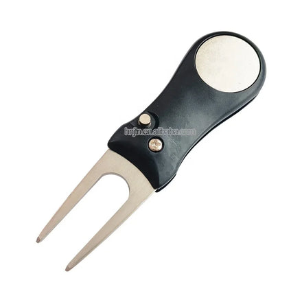 High Quality Stainless Steel Golf Folding Green Fork Divot Tool Golf Divot Tool Metal Golf Pitch Fork