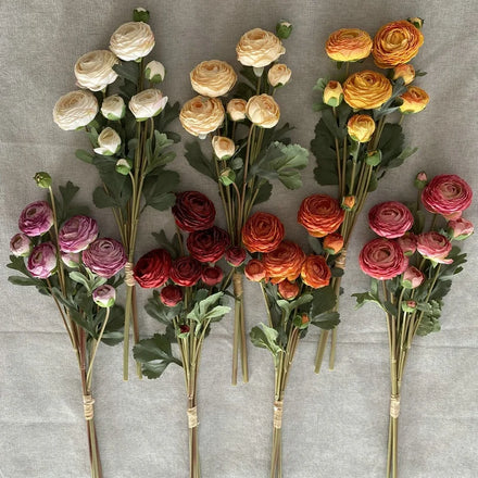 European Style 9-Head Artificial Silk Peonies Bushes Peony Bouquet for Home Pot Decoration for Christmas Graduation Easter