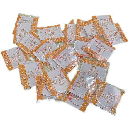 Watch Accessories 25PCS Set Sapphire Glass 1.5mm Thick Flat Lens Watch Glass Surface 27mm-39mm One Piece Each