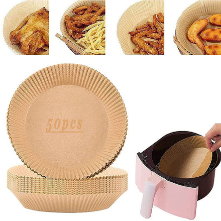 Hot Sales Durable Air Fryer Parchment Paper Liners Disposable Non-Stick Liner Paper for Home Kitchen Use