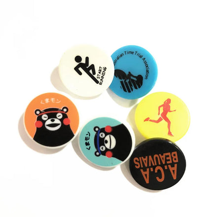 Factory Wholesale Snap Clip Button Oval Shape for Sports Clothes Customized Running Number Race Bib Clips Plastic Snap Buttons