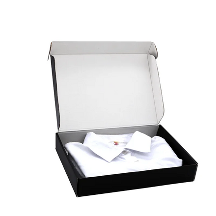 Custom Apparel Packaging Boxes for Clothing With Tissue Wrapping Paper & Paper Card One-stop Clothes / Shirt Packaging