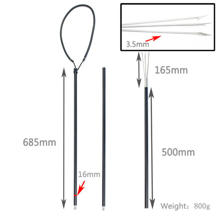 Customization Fishing Spear Fork Hand Pole Spear Equipment Spearfishing Fishing Spear