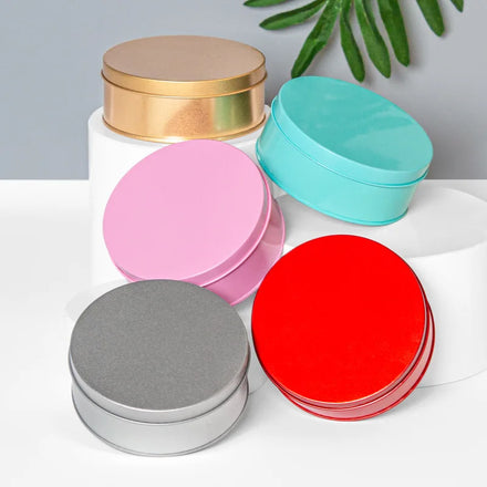 Hot Sales Food Grade Round Metal Container Candy Sugar Cookie Tin Packaging Box