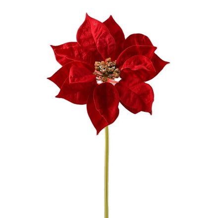 Wholesale Christmas Flower Artificial Poinsettia Flowers for Christmas Decor