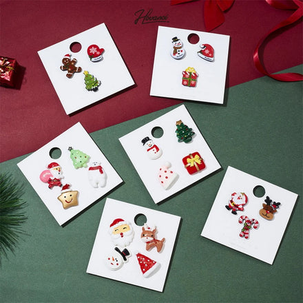 HOVANCI Wholesale New Christmas Brooch Pin Snowman Santa Claus Boot Garland Fashion Jewelry Gift Christmas Decoration Brooches