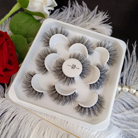 Eyelashes Supplier 5D 7D Soft Mink Hair Lashes Private Label Luxury Fluffy Eyelashes Extension