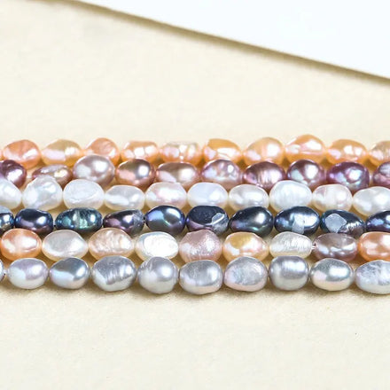 New Arrival Irregular Baroque Pearl Diy Accessories Necklace Bracelet Beaded Straight Hole Freshwater Pearl Wholesale