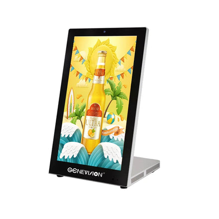 15.6 Inch Desktop Super Slim Digital Signage Kiosk Simple Advertising Display for Counter Desk