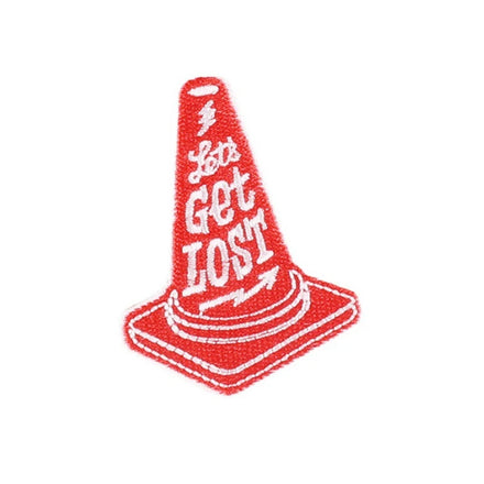 No Minimum Request Custom Embroidery Iron on Logo Name Plug Lighter Coffee Cups Shape Garment Accessories Patches for Bags Shoe