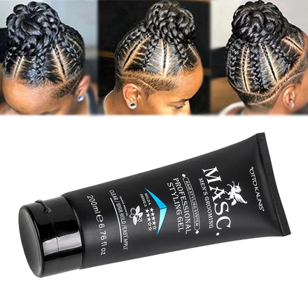 OEM Private Label Hair Styling Wax Women Wave Edge Control Braiding Anti-Frizz Easy Wash Finest Hair Pomade Gel