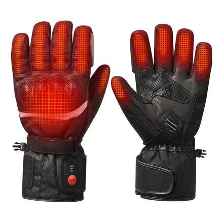 Five Fingers Style Touchscreen Outdoor Riding Wear-Resistant Hands Protection Heated Heating Motorcycle Gloves in Stock