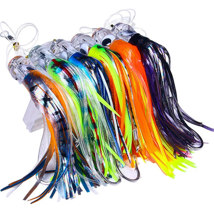 Saltwater High Speed Big Game Deep Sea Fishing Marlin Tuna Trolling Octopus Feather Lure Offshore