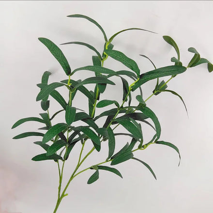 6 Branches Olive Leaves Stem 95cm Artificial Olive Branches with for Home Wedding Decor