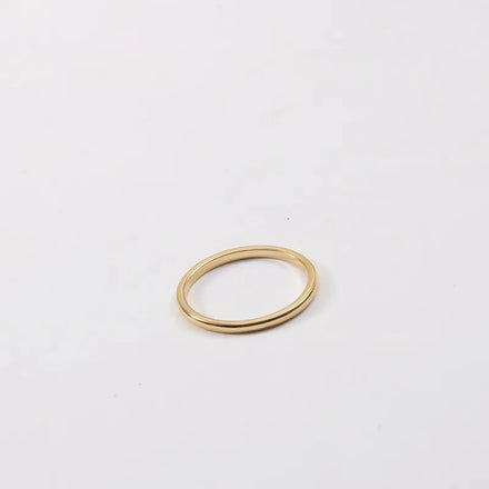 Joolim Jewelry Wholesale 18K Gold Plated Super Hard Tungsten Stainless Steel Rings for Women Rings