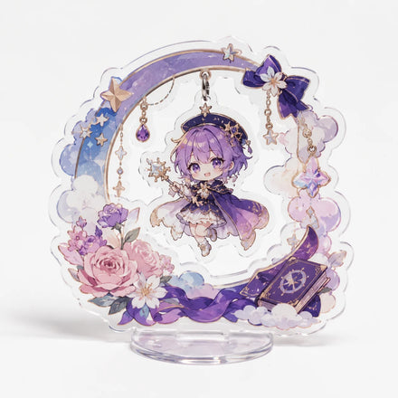 Custom Yuanshen Cartoon Anime Character Bracket Acrylic Logo Acrylic Bracket Asian Desktop Display Stand Decoration