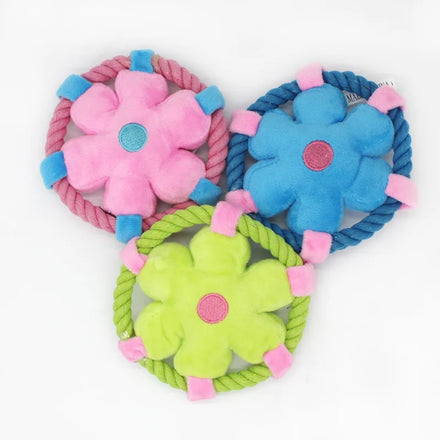 Three-color Potted Flower Training Pet Toys Durable Interactive Puzzle Game Dog Toys
