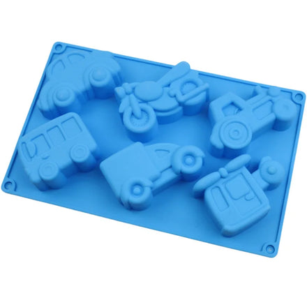 Non-Toxic Silicone 3D Car Shape Soap & Cake Mold-Non-Stick Eco-Friendly Disposable with Custom Colors & Logo 2oz/Cell OEM Brand